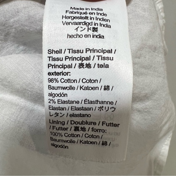 J.Crew Cotton-blend Poplin Puff-sleeve Tiered Midi Dress size 6 - Picture 11 of 11